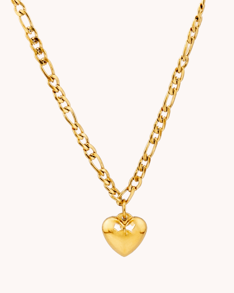 Juliet Gold Heart Necklace