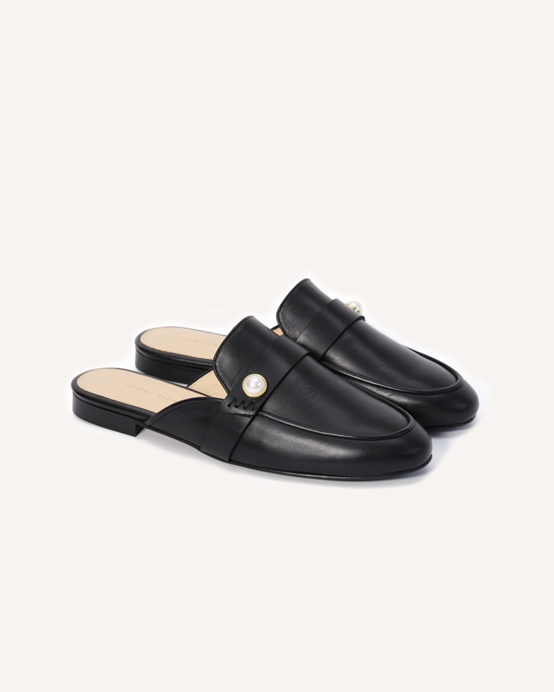Pre-Order - Georgia Black Loafers