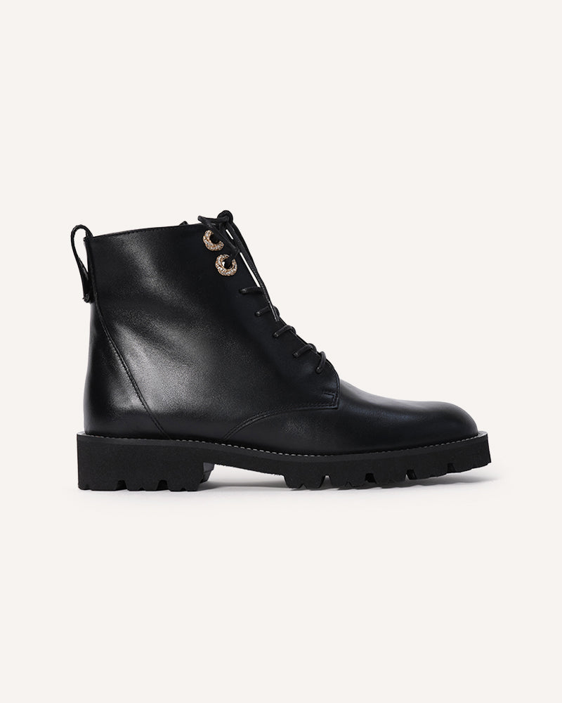 Other stories lace up best sale leather boots