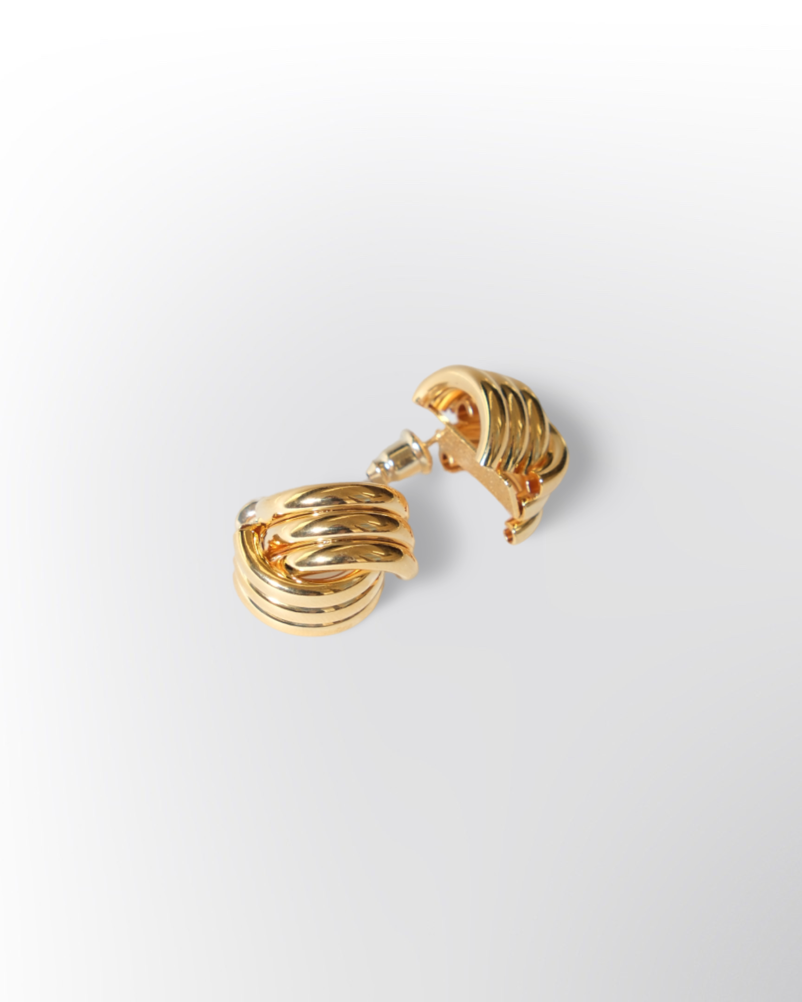 Iris Gold Knot Earrings
