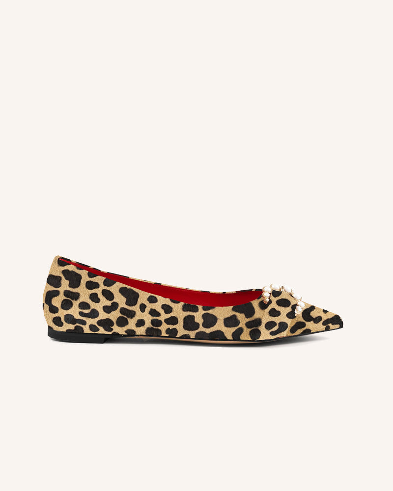 Coming Soon Ivy Leopard Print Flats