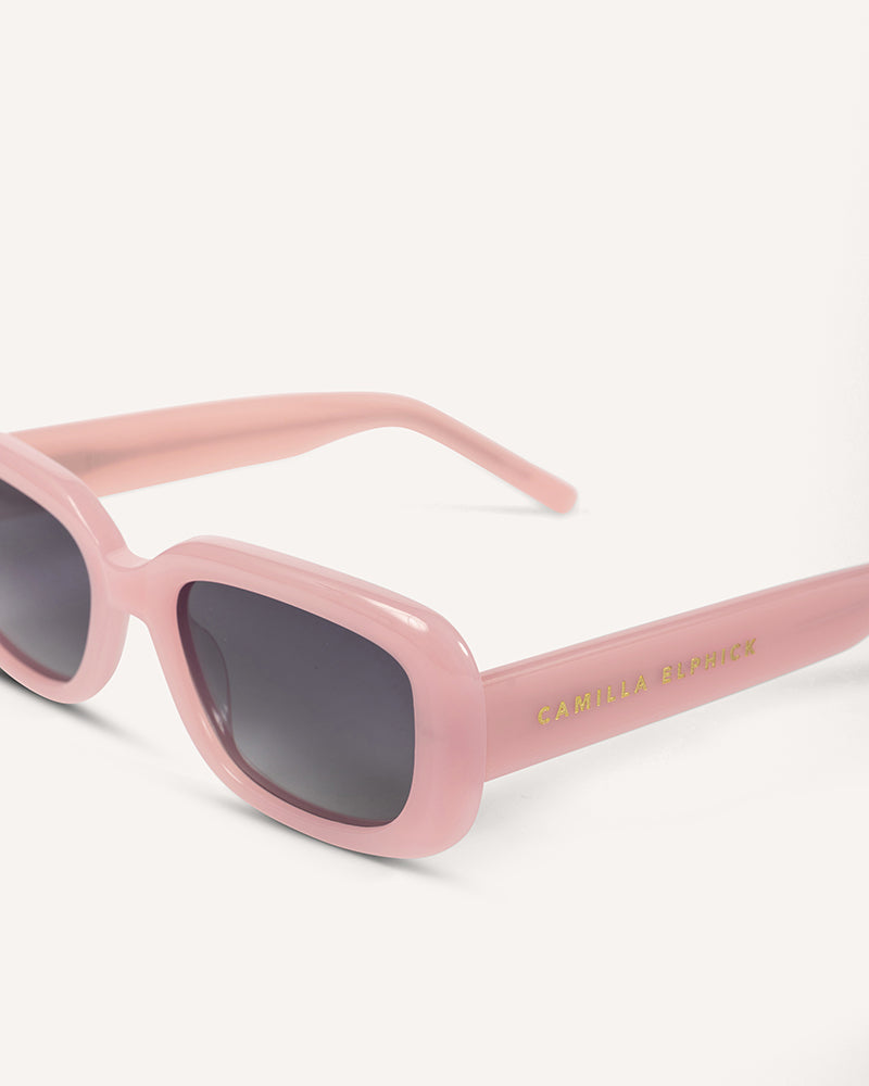 Pink rectangle sunglasses best sale