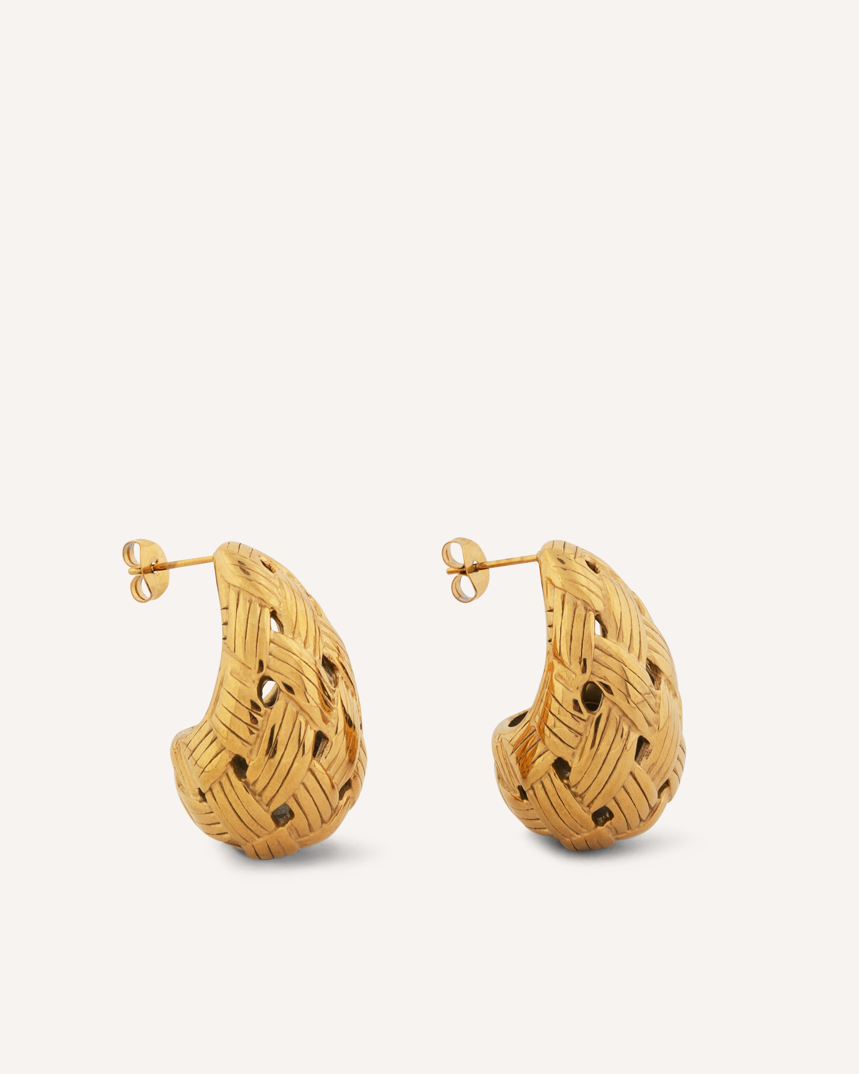 Twyla Woven Gold Earrings