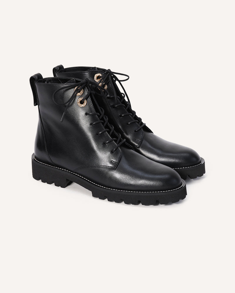 Other stories lace up leather boots online