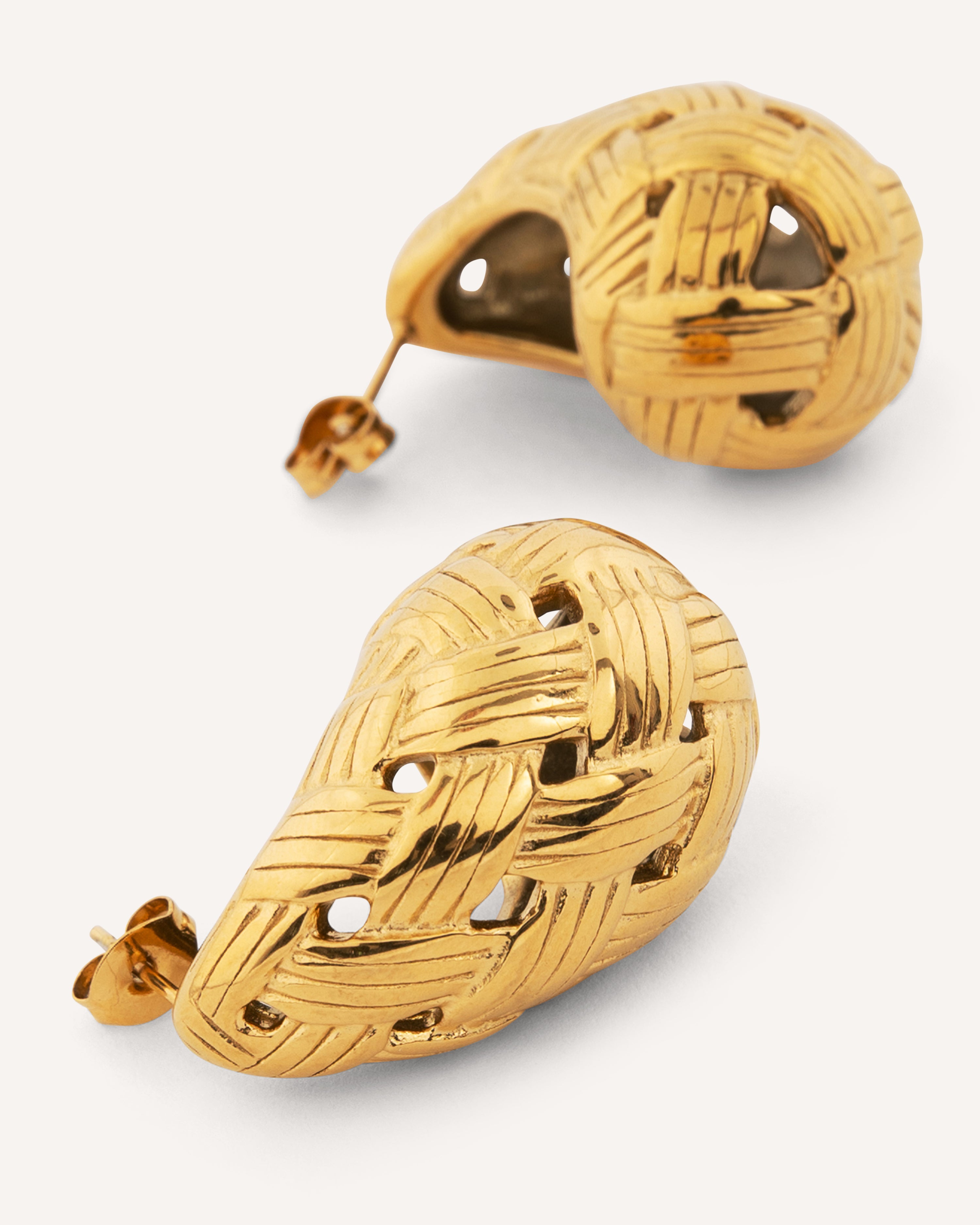 Twyla Woven Gold Earrings