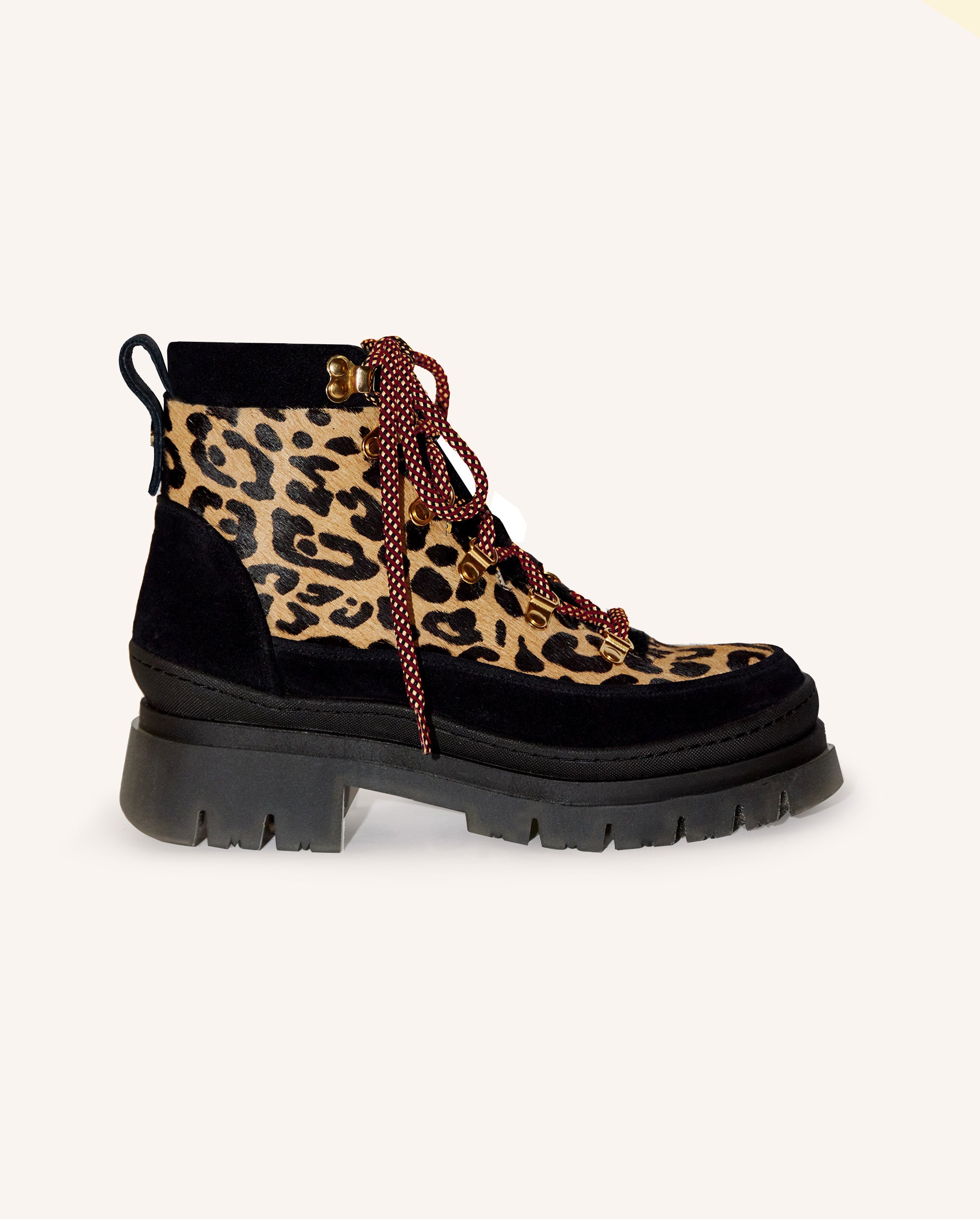 (Warehouse Sample) Leopard Hiking Boot