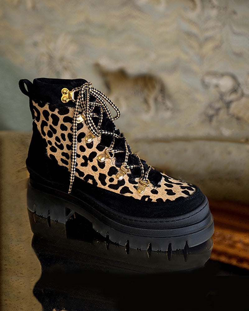 Pre-Order - Alpine Leopard Print Boots