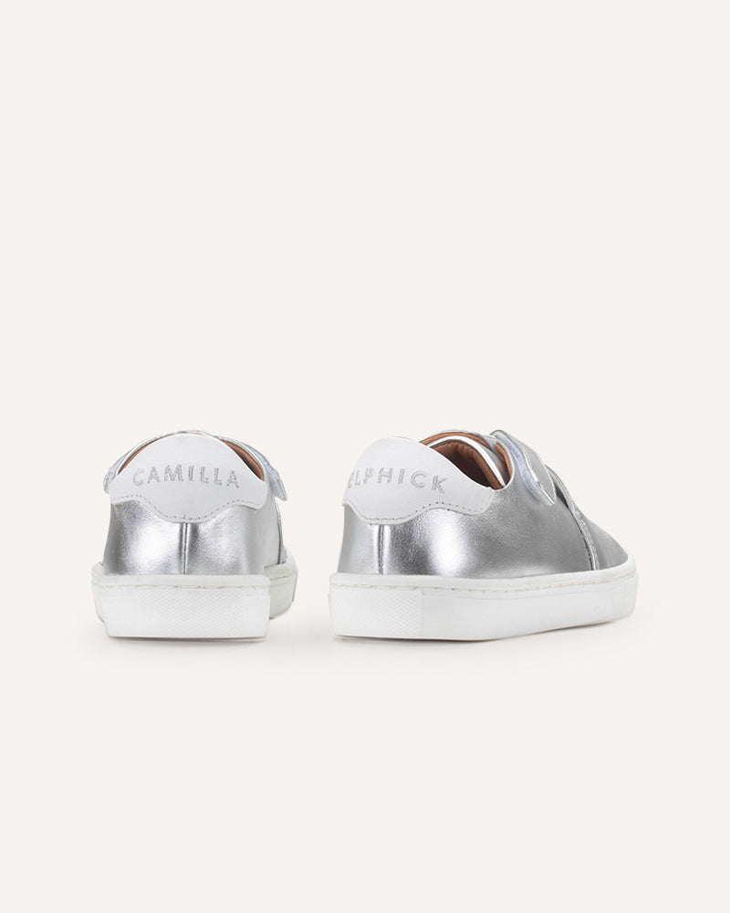 Mini Silver Heart Sneakers
