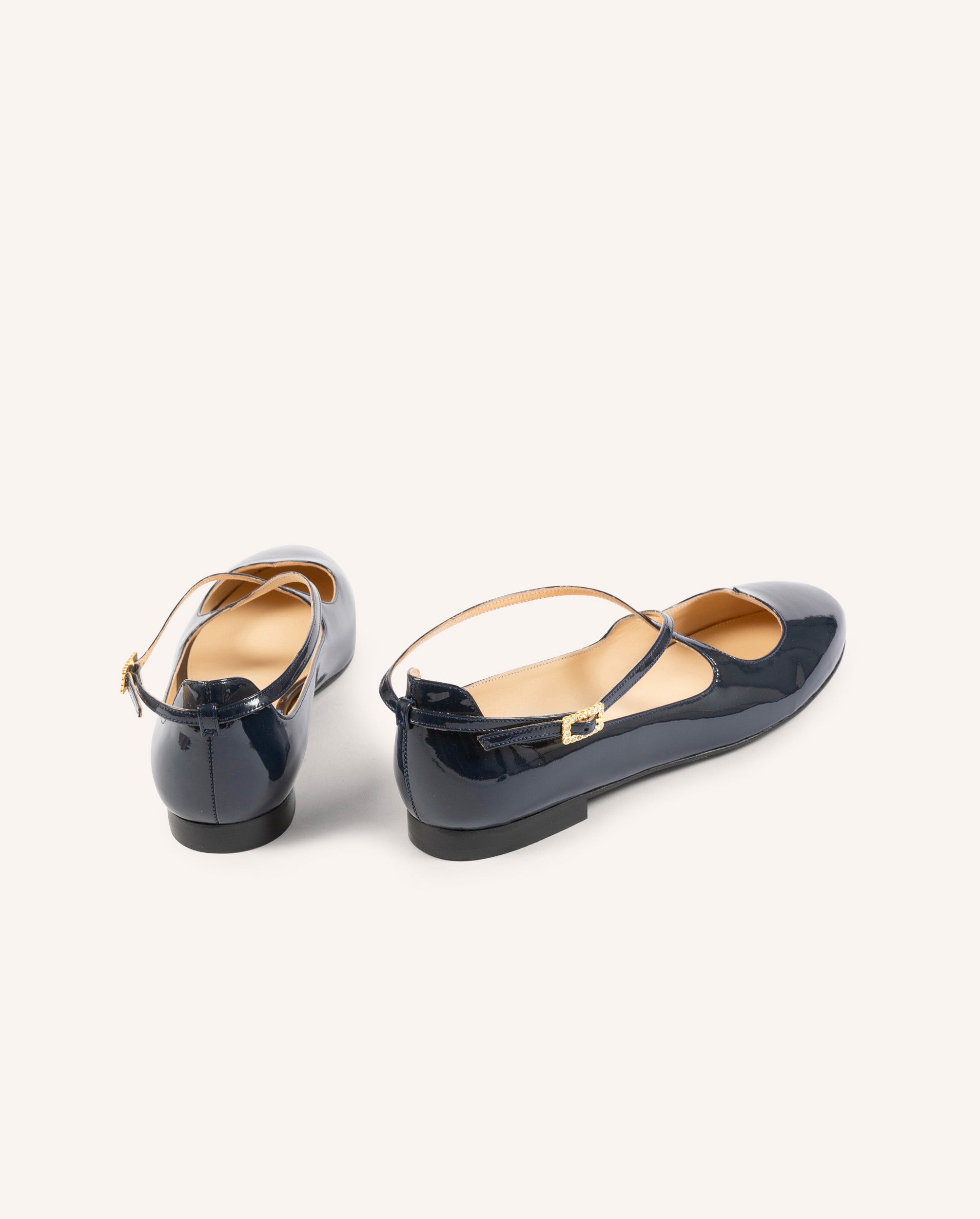 Pre-Order - Lover Navy Patent Flats