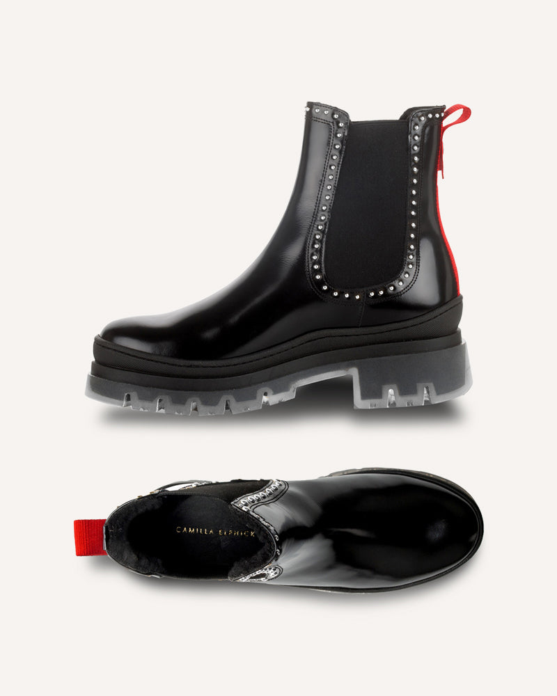 Madison Black Leather Boots