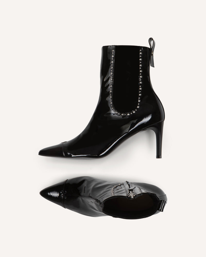 Zoe Black Heeled Boot