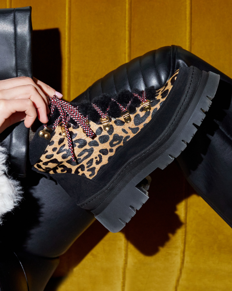 (Delivery Early-Mid December) Alpine Leopard Print Boots