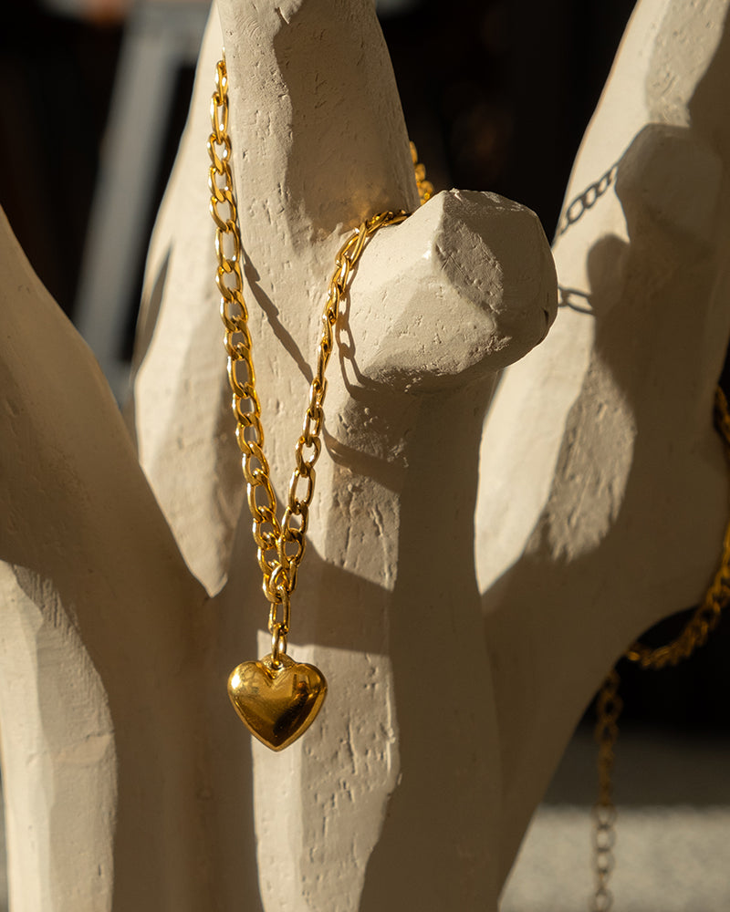 Juliet Gold Heart Necklace